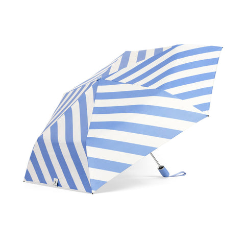 42in Slim Compact Umbrella - Striata Periwinkle - Mint Museum Store