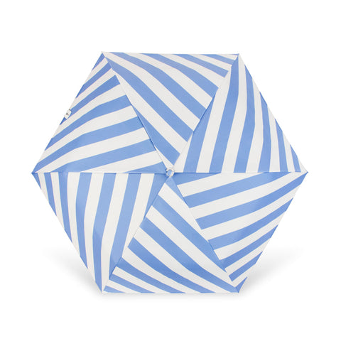 42in Slim Compact Umbrella - Striata Periwinkle - Mint Museum Store