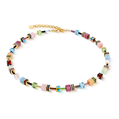 GeoCUBE® Iconic necklace Art Nouveau gold