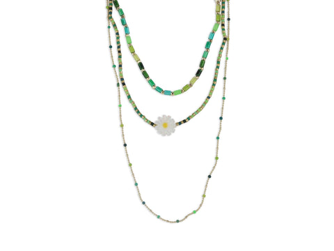 Cressida Multi Row Beaded Necklace