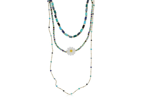 Cressida Multi Row Beaded Necklace