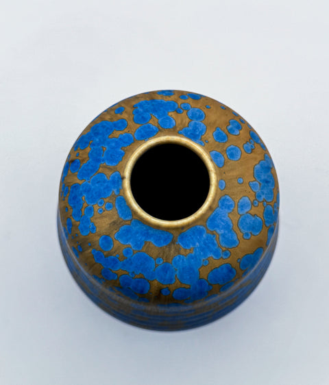 Gourd Vase in Blue Stardust 2