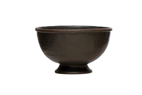 Reactive Glaze Stone Footed Bowl