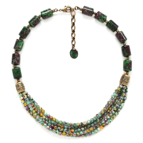 Nature Bijoux Zoisite Multi Strand Necklace