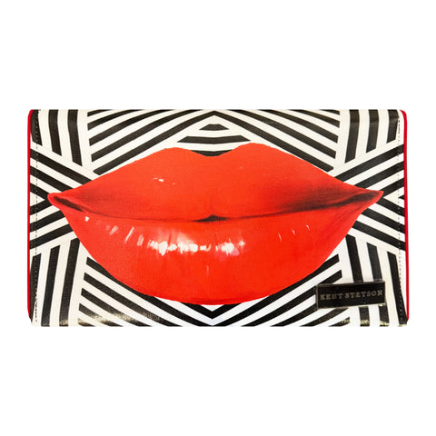 Pop Lips Crossbody Clutch Bag - Handmade in USA