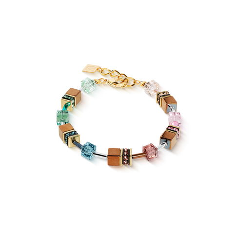 GeoCUBE Iconic Metallic Bracelet Art Nouveau Gold