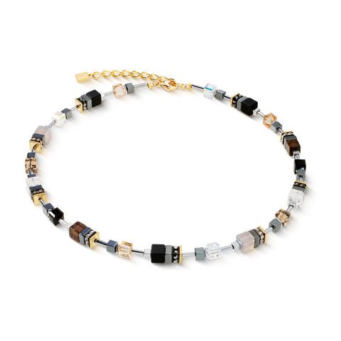 GeoCUBE Precious Motion necklace Stone Whisper gold