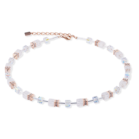 Iconic Nature White Rose Gold Necklace