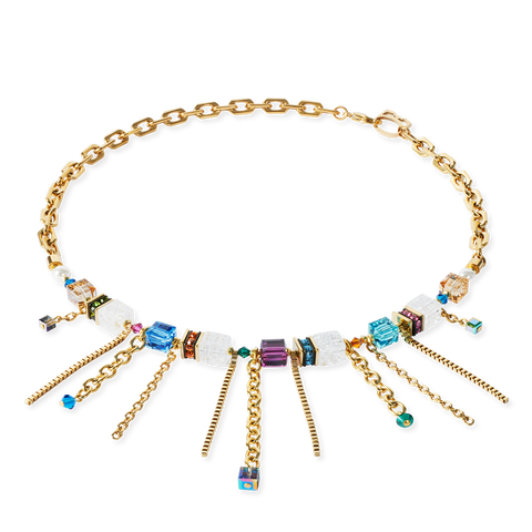 Necklace Sunray Cube Couture gold-multicolour