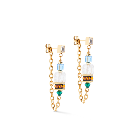 Modern Chain Multicolored Earrings