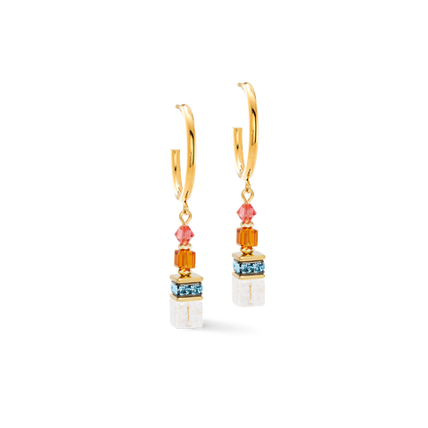 Multicolored Sunset Hoop Earring