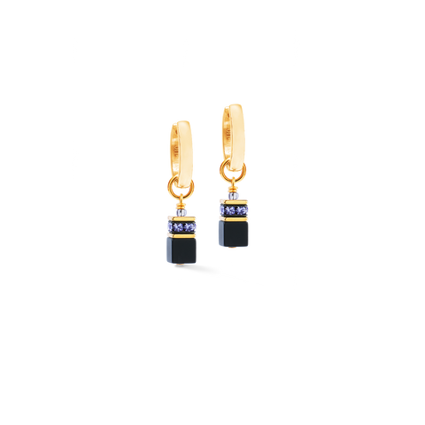 GeoCUBE Precious Classic Hoop Blue Moon Gold
