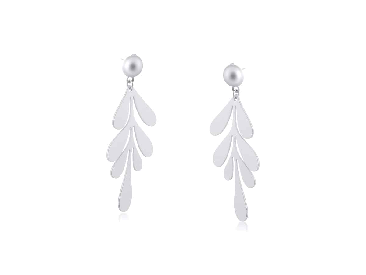 Selena Leaf Statement Drop Earrings