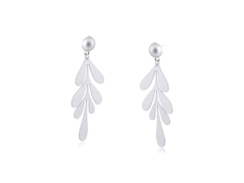 Selena Leaf Statement Drop Earrings