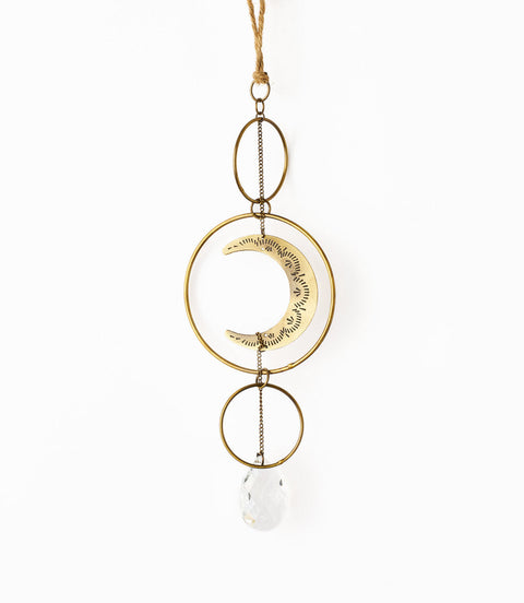 Surya Engraved Brass Suncatcher