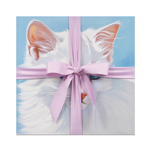 Milk by Eliza Douglas - Die-Cut Sticker (Cat, Bow, Cute) - Mint Museum Store