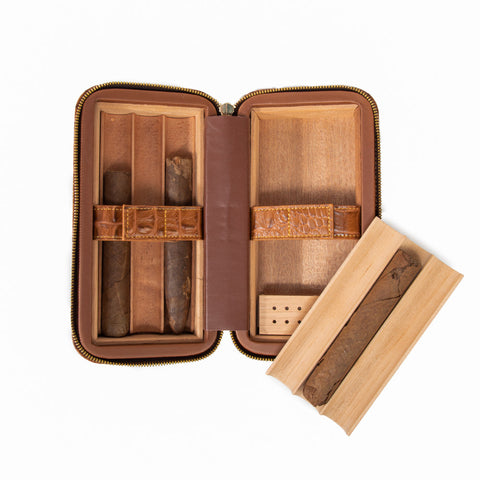 Dean Croco Cigar Travel Humidor Case - Mint Museum Store