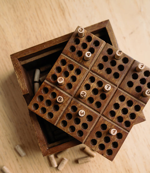 Sudoku Wooden Peg Game Set