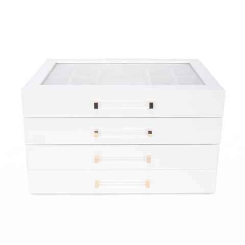 Kendall 4 Clear Lid Jewelry Box - Mint Museum Store