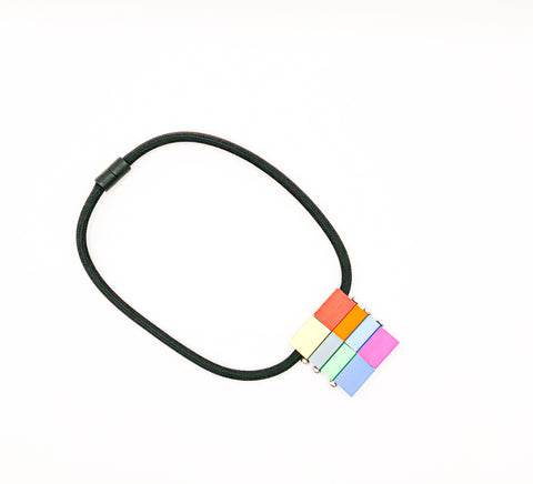 Multi-Block Aluminum Necklace