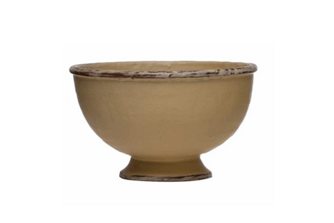 Reactive Glaze Stone Footed Bowl