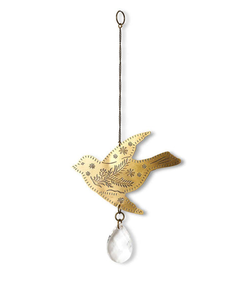 Surya Engraved Brass Suncatcher