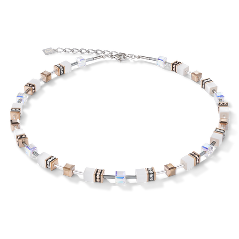 GeoCUBE Necklace White