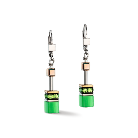 GEOCUBE Iconic Monochrome Earrings Green