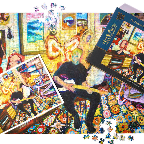 Penguin in the Room; 1000-pc Velvet-Touch Puzzle