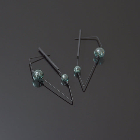Hollis Hoop Earrings Aqua