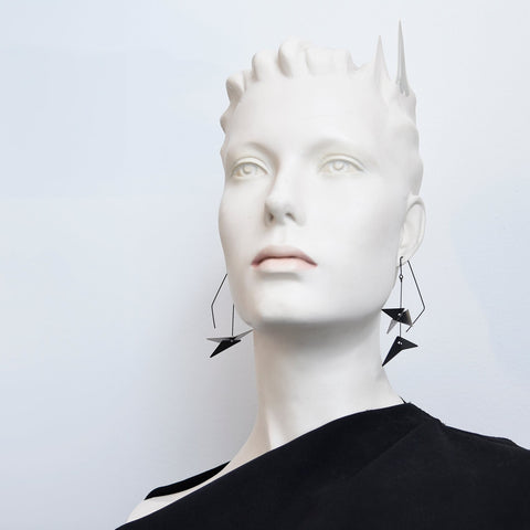 Vince Earrings Black/Gold