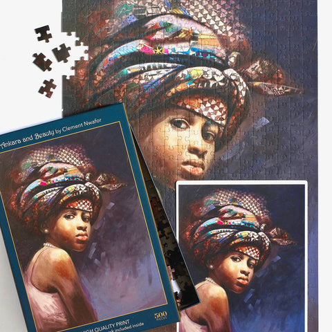 Ankara and Beauty; 500-Piece Velvet-Touch Jigsaw Puzzle