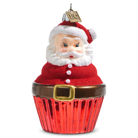 4" Cupcake Santa