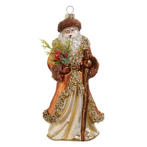 8" Mountain Santa Ornament