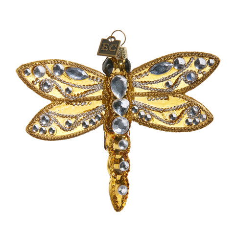 4.5" Jeweled Dragonfly Ornament