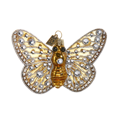 4.25" Jeweled Butterfly Ornament