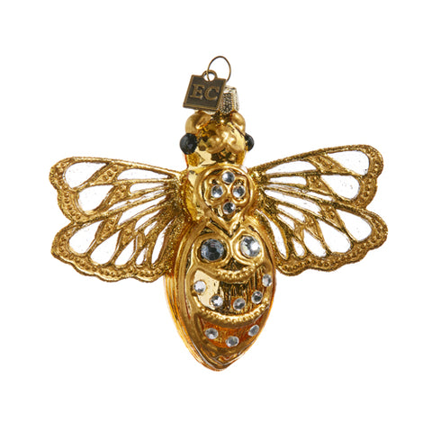 4.25" Jeweled Queen Bee Ornament