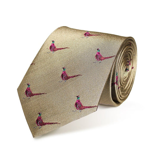 Pheasant Gold Tie