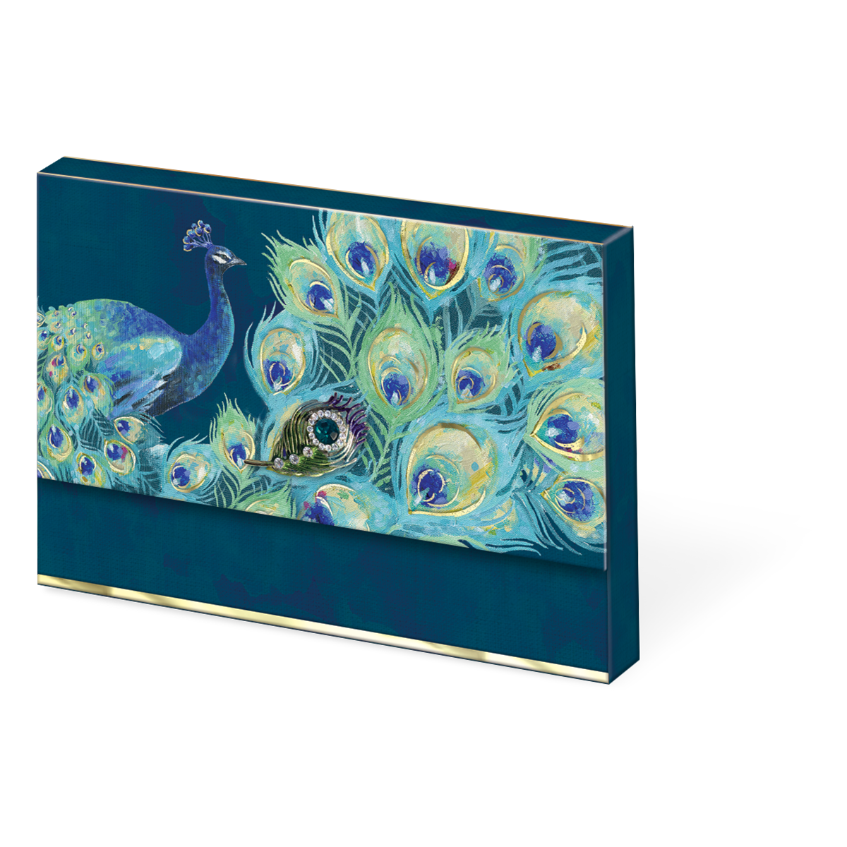Peacock Brooch Notecard Set