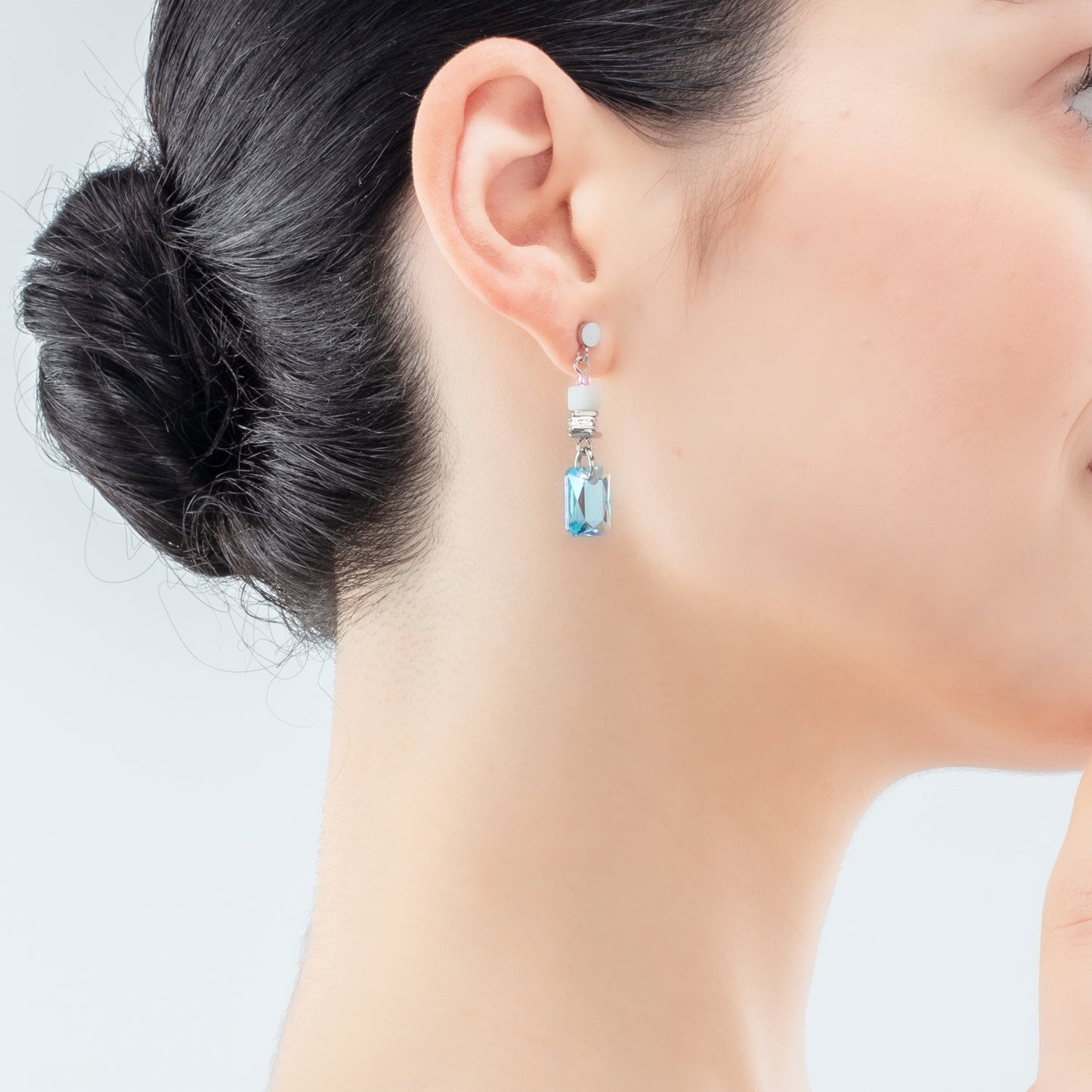 GeoCUBE Fusion earrings Morning Dew