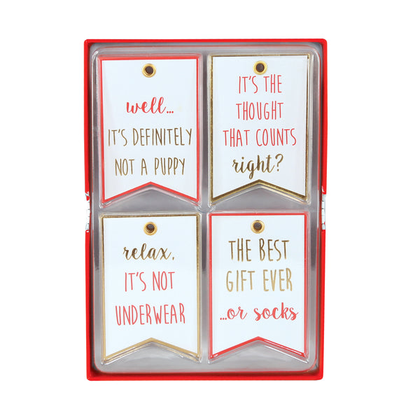 Funny Text Holiday Gift Tags