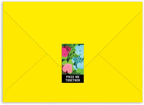Andy Warhol Flowers Greeting Card Puzzle