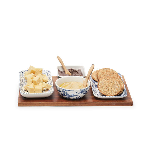 Chinoiserie 7 pc Tidbits Serving Set