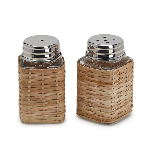 Rattan Salt and Pepper Shaker Set