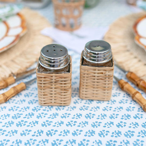 Rattan Salt and Pepper Shaker Set