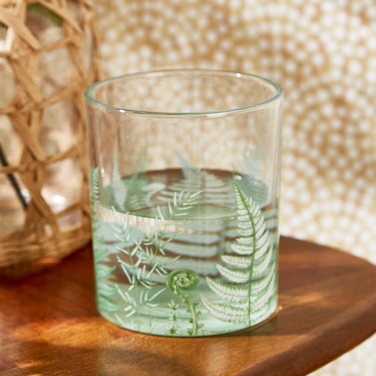 Fern Double Old Fashion Glasses Set of 4