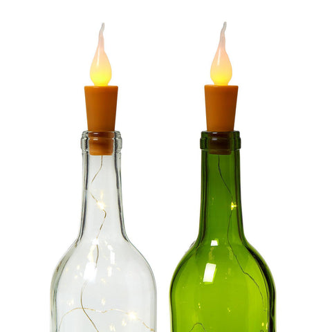 Set of Two Bottle Stopper Lights