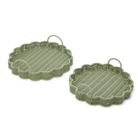 All Weather Wicker Serving Tray