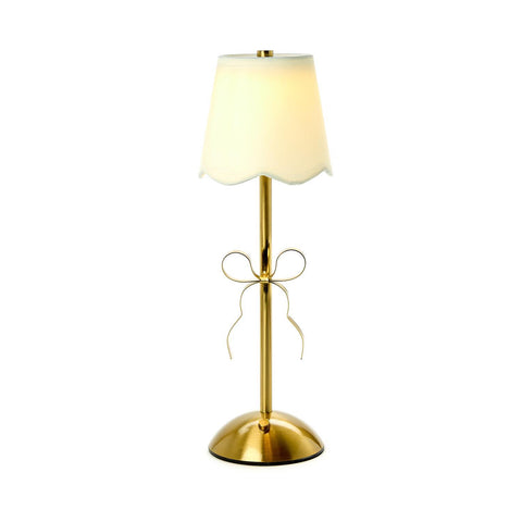 Portable Cordless Gold Bow Lamp - Mint Museum Store