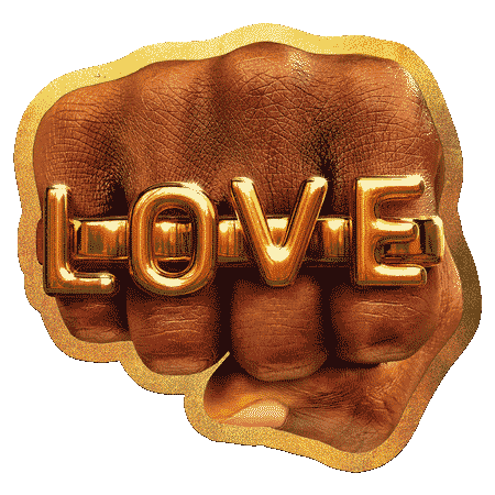 LOVE Fist by Toiletpaper - Die-Cut Sticker - Mint Museum Store